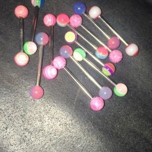 13 brand new tongue rings